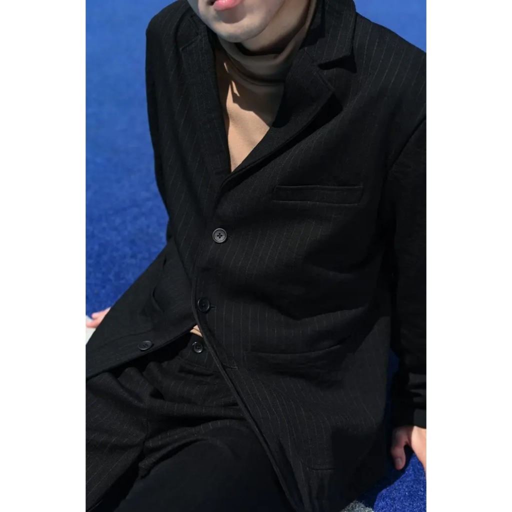 CUCI GUDANG Heymale Streaky Blazer Jas Pria