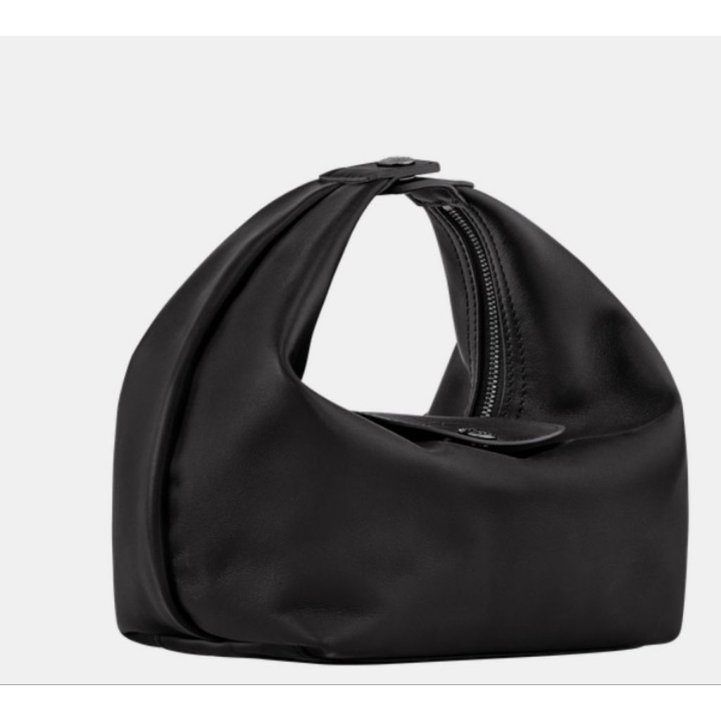 BLACK HAND BAG CUIR XS