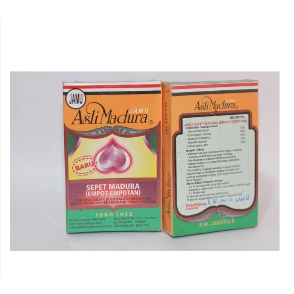 Jamu Empot Empot Ramuan Madura Asli Jokotole Pil