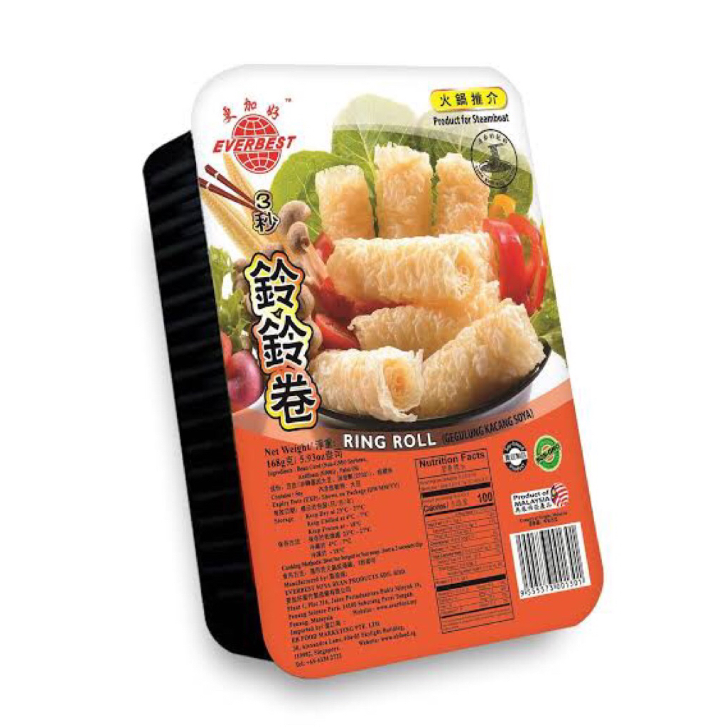 

[HALAL] Everbest Ring Roll/Tahu Ring Roll/Kulit Tahu/Bean Curd Sheet