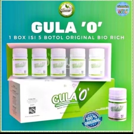 

Distributor Resmi Gula O Gula 0 Kalori 1 Box isi 5 Botol Original Bio Rich Malaysia