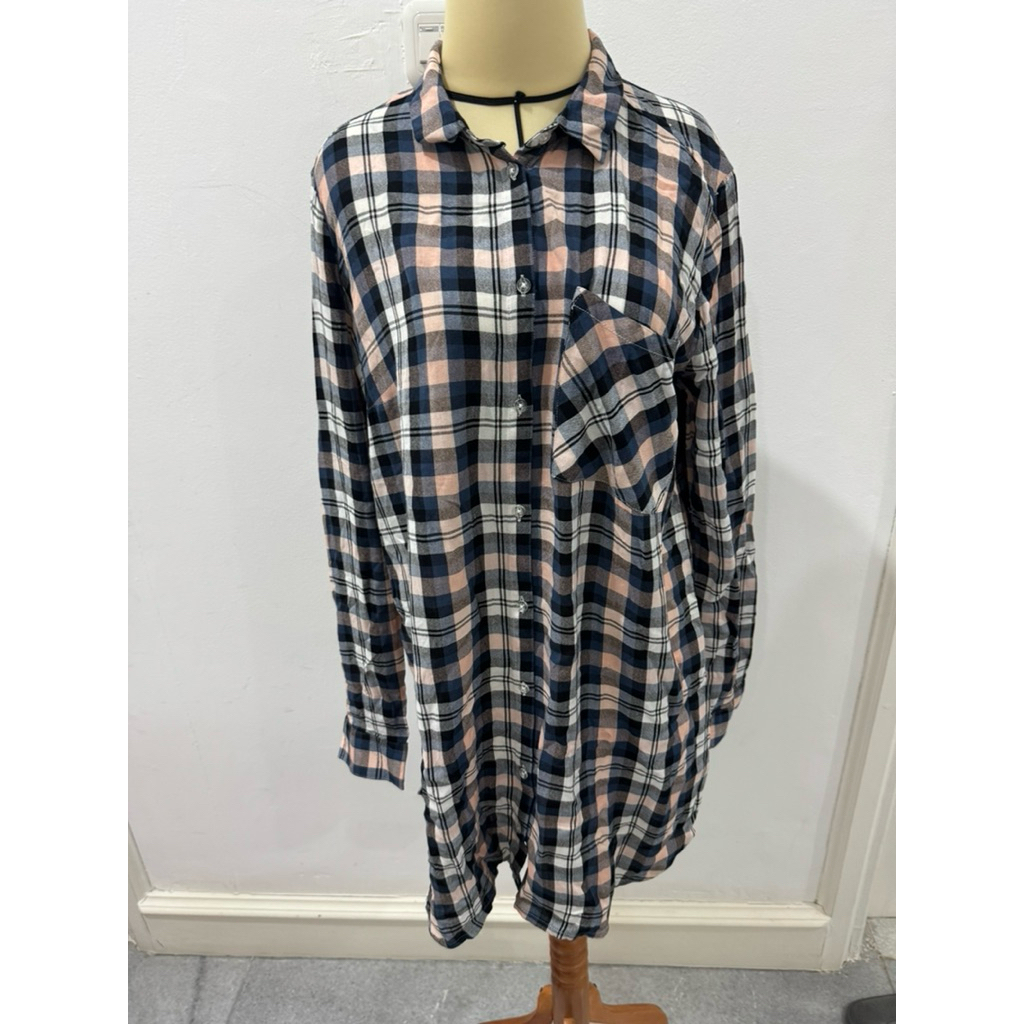 kemeja kotak kotak hnm