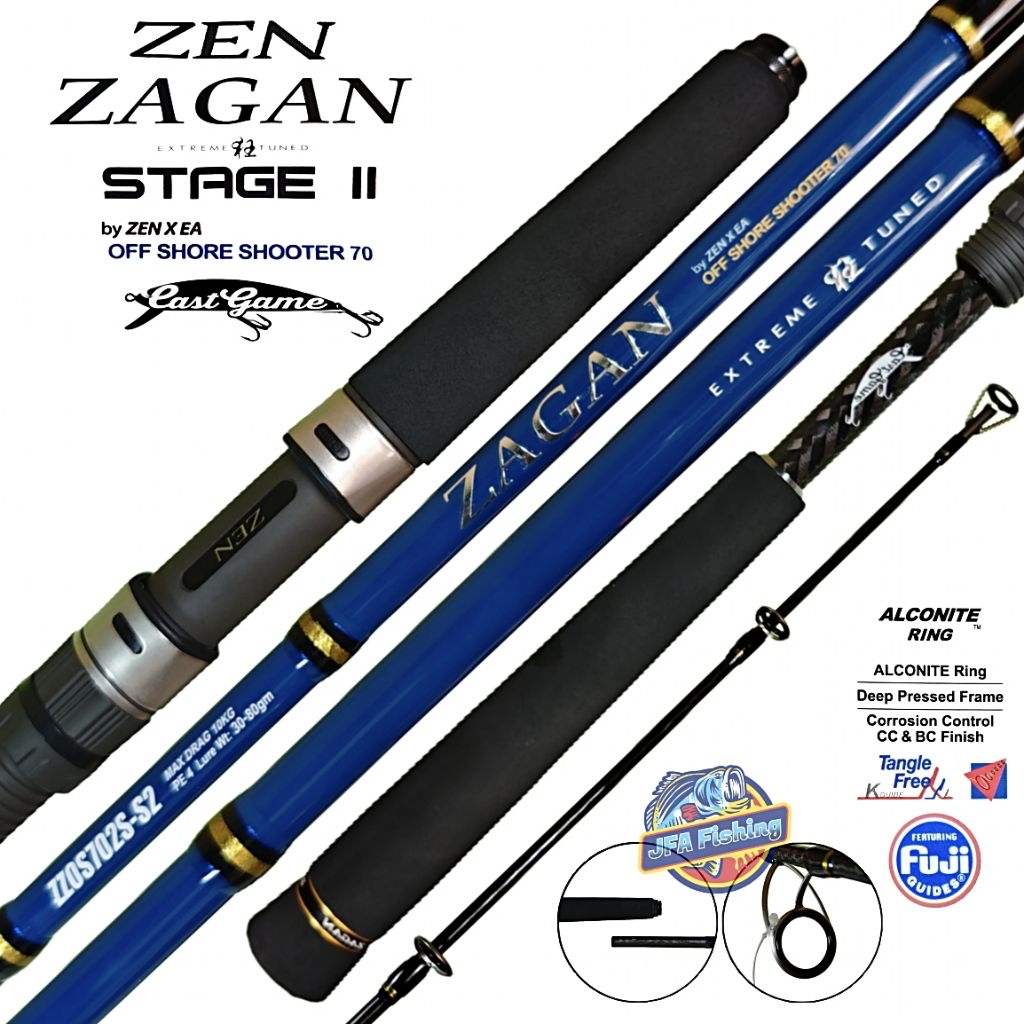 Joran Jigging Rod Zen ZAGAN Stage 2 Cast Game 702 / Pe-4