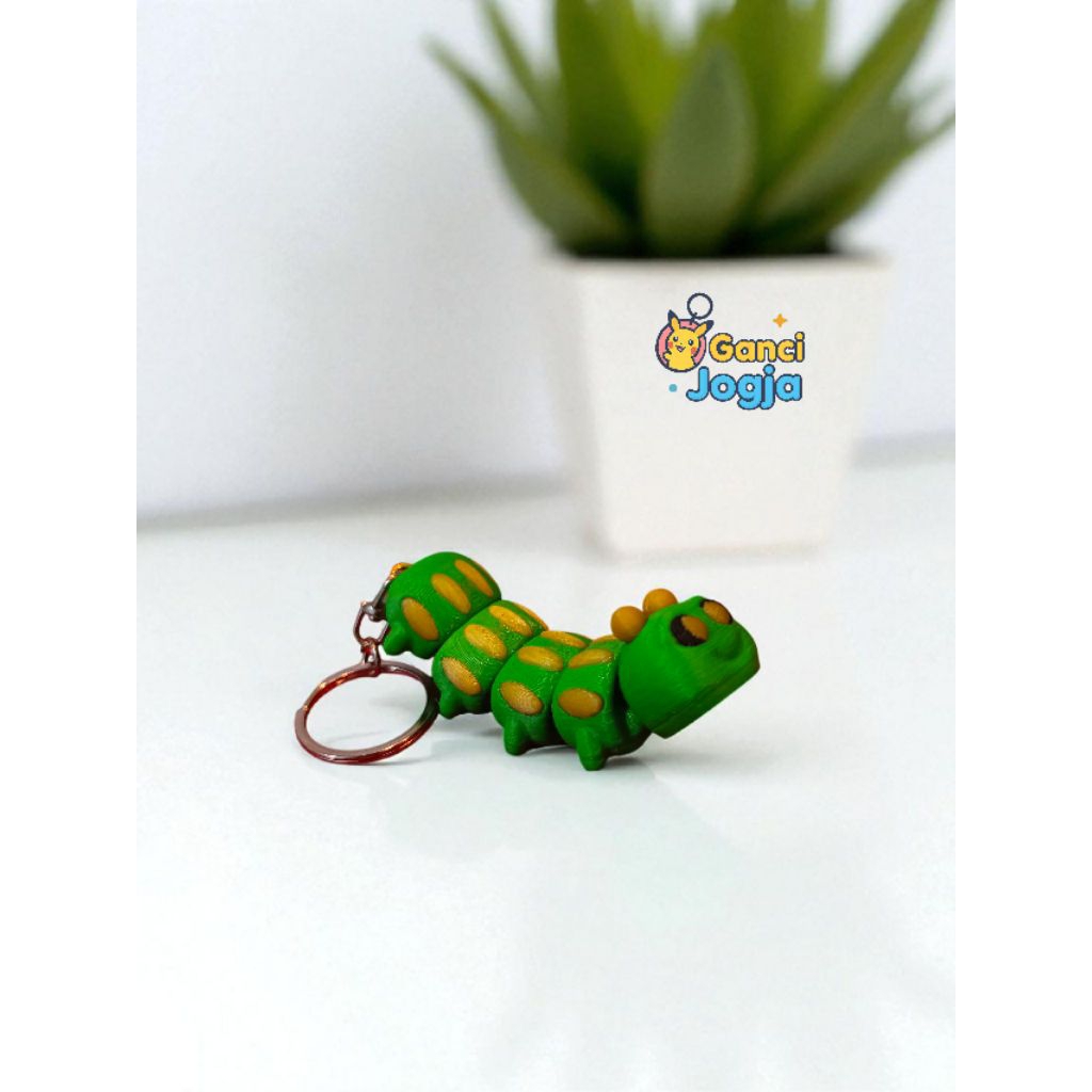 gantungan tas 3d gantungan kunci 3d miniatur 3d gantungan kunci custom 3d ulat 3d