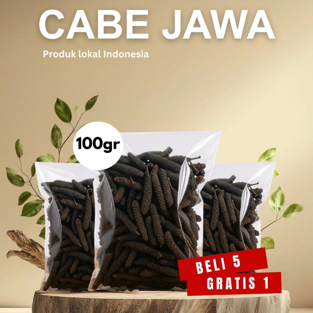 

Cabe Jamu/Jawa kering 100g kualitas premium | beli 5 gratis 1