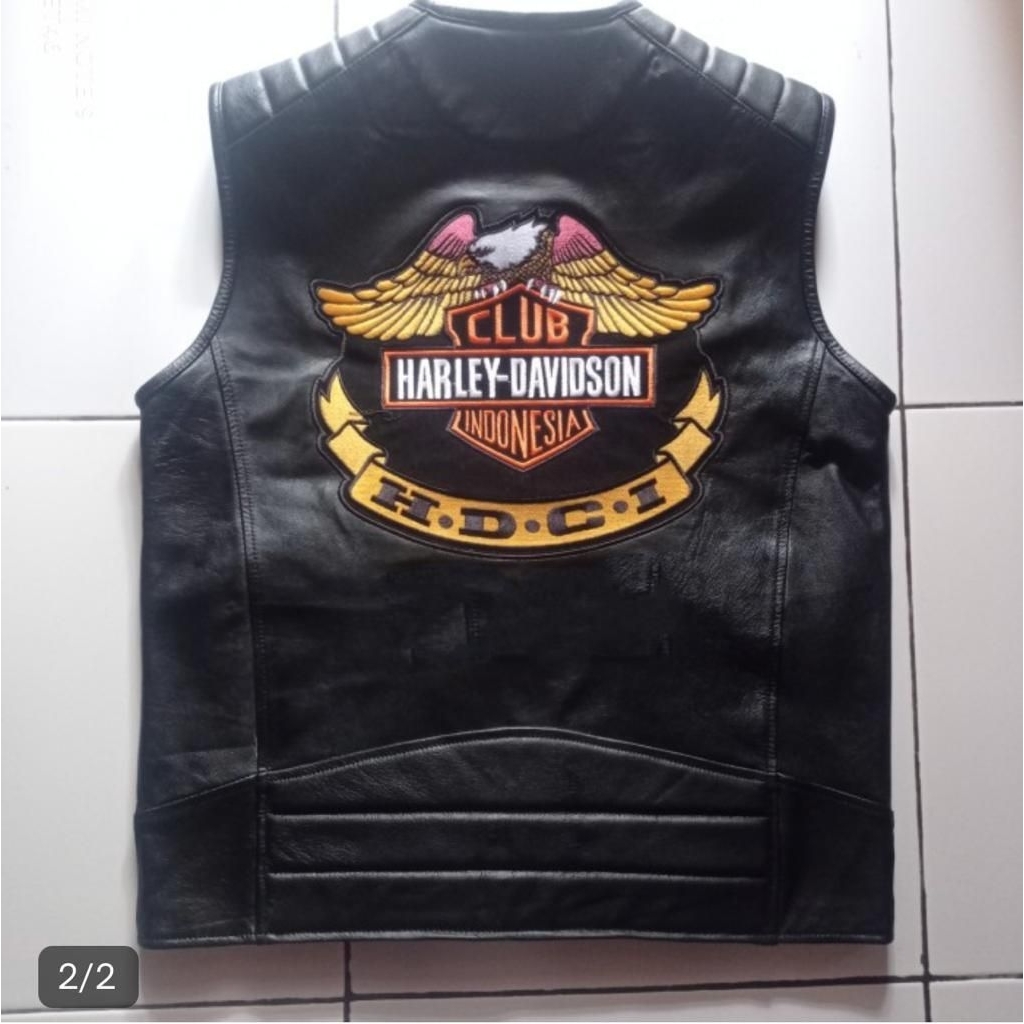 rompi kulit Harley Davidson,rompi bikers