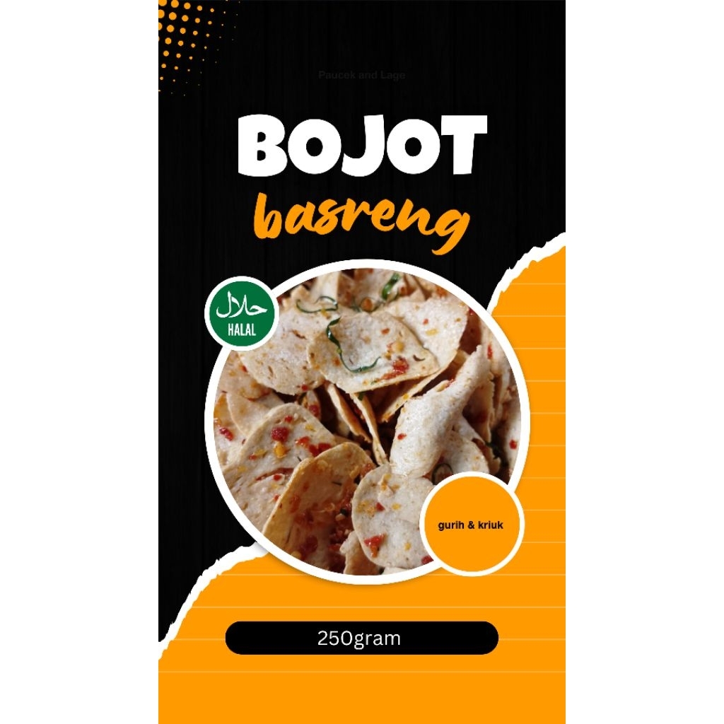 

makanan ringan seblak bojot basreng gurih kriuk pedas 250gram