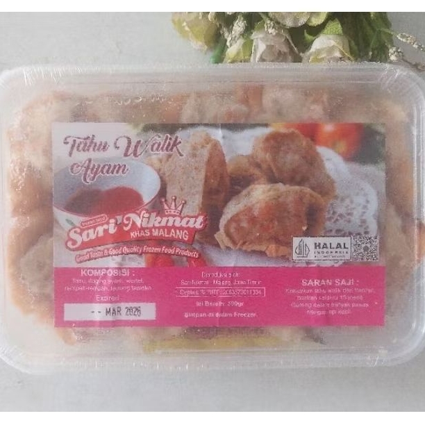 Tahu Walik Ayam Sari Nikmat 500 gr Frozen Beku