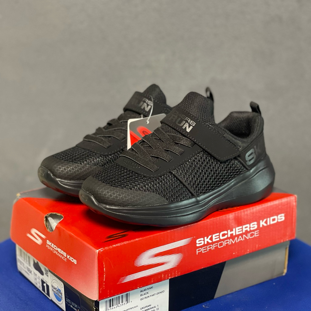 Sepatu Go Run Fast Denzo Hitam 97877L/BBK Original Sepatu Anak Sekolah