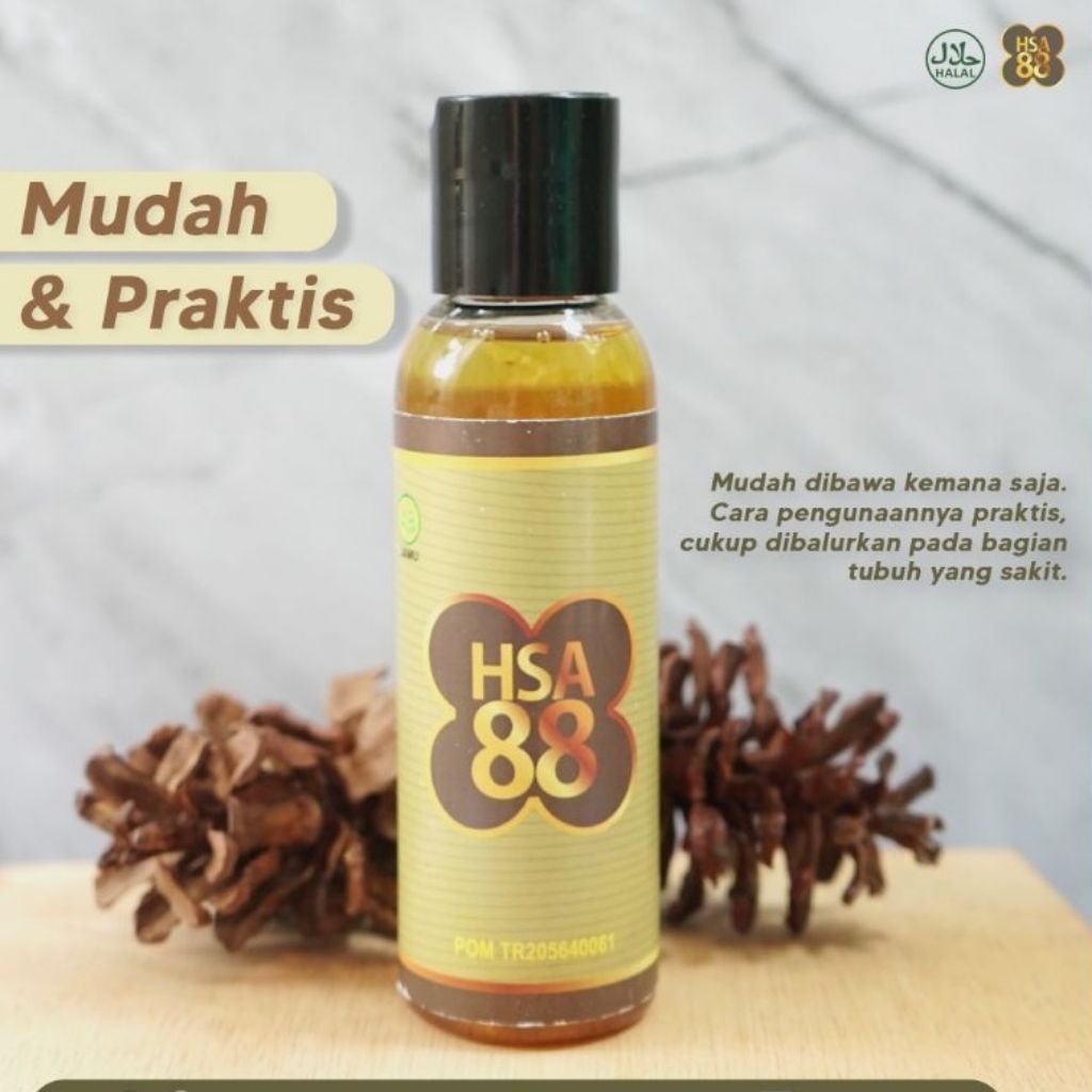 minyak hsa 88 segel ukuran 100ml original atasi - sakit pinggang