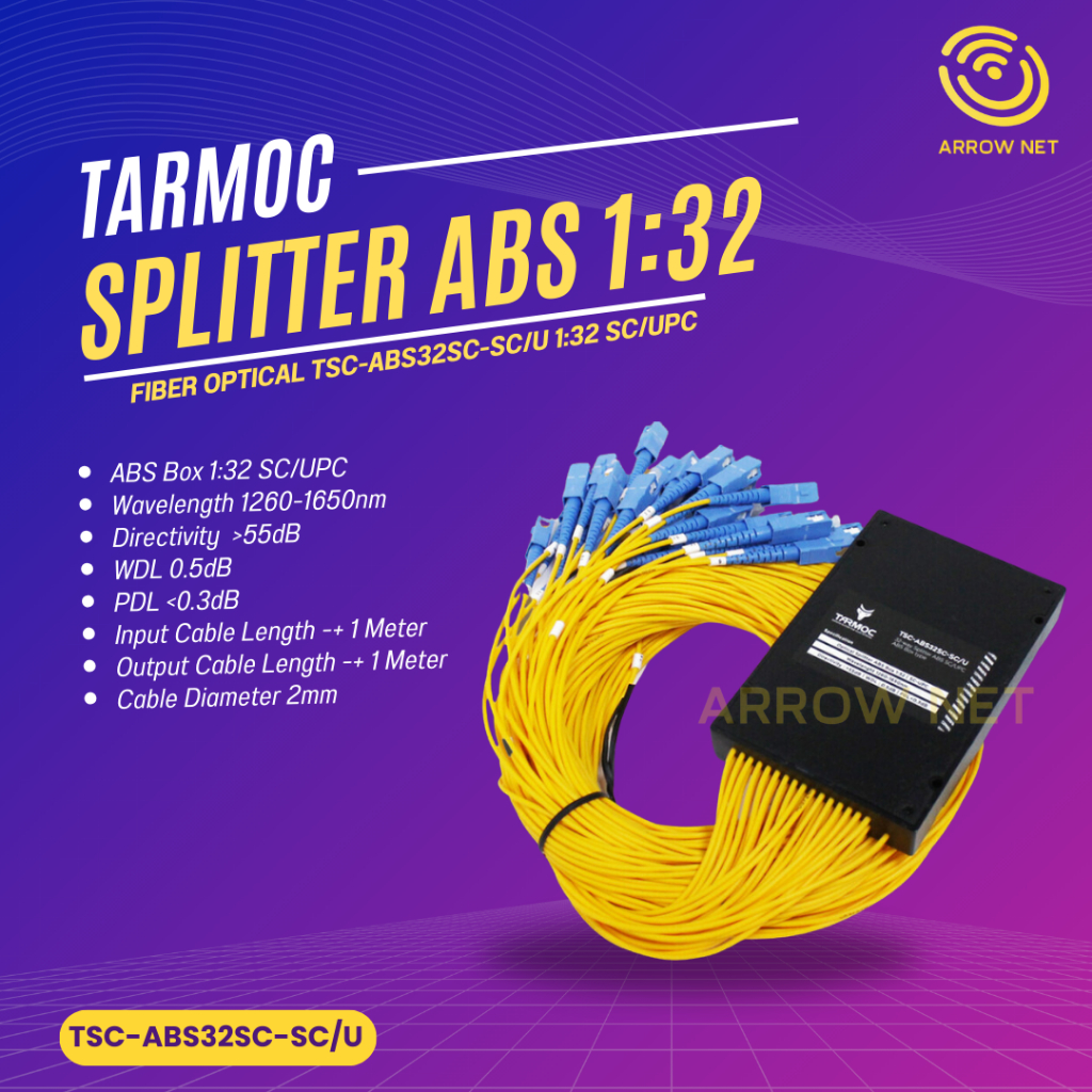 Fiber Optic Passive Spliter 1:32 SC/UPC | FO ABS PLC Box Splitter 1x32