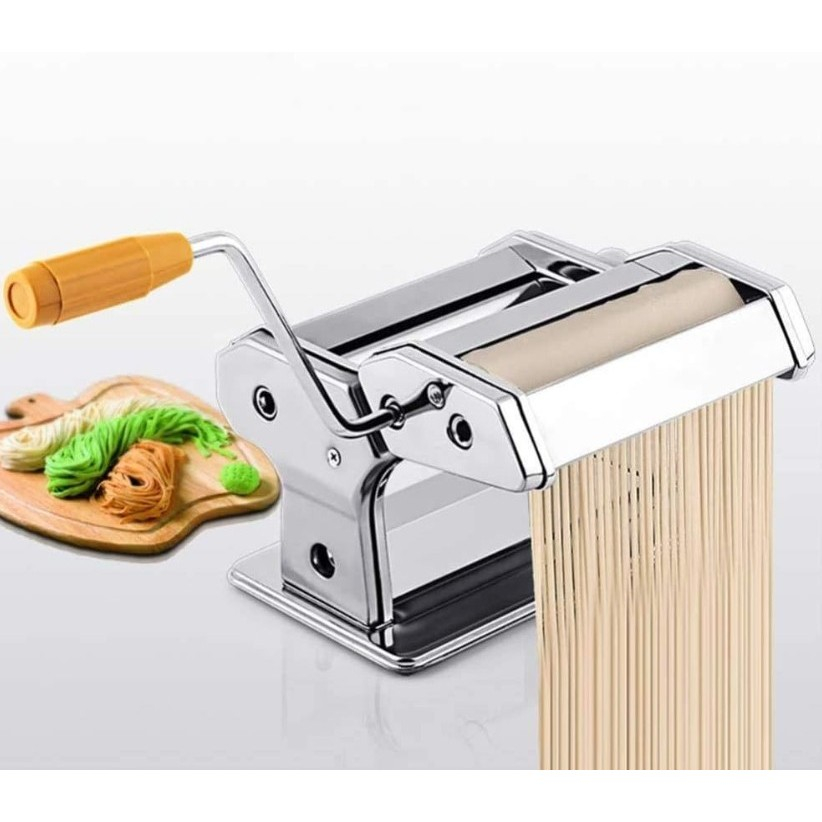 Mesin Pembuat Mie Manual Food Grade 2in1 Stainless Steel –  Pasta Maker Anti Karat, Mudah Digunakan