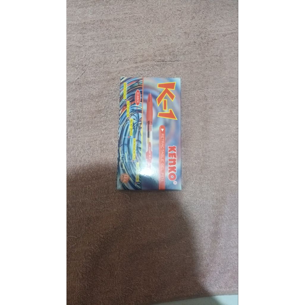 

Pen Gel Kenko K1 / Pulpen Cair K-1 Tinta Hitam Biru Merah hijau ungu orange pink
