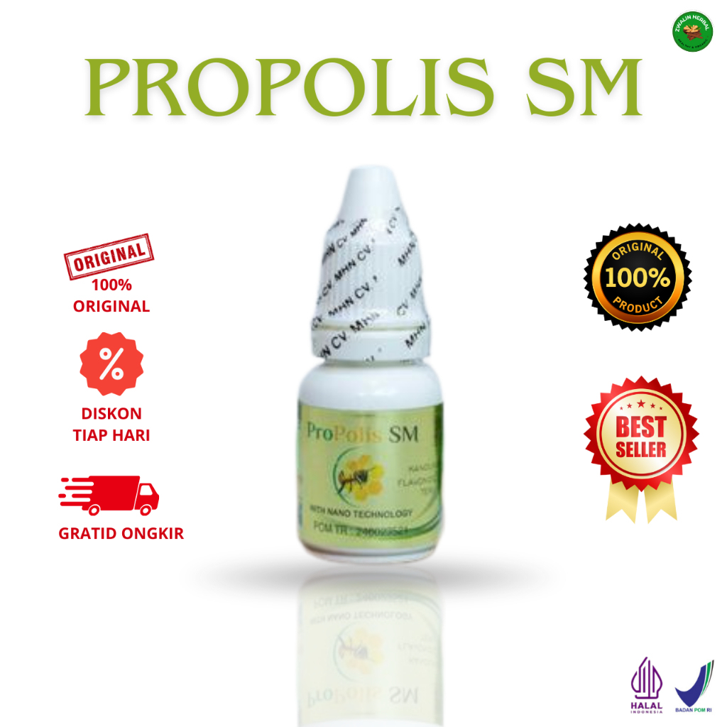 Propolis SM Original 100%  - Obat Ngorok Saat Tidur -  Obat Penghilang Ngorok Permanen - Obat Ngorok