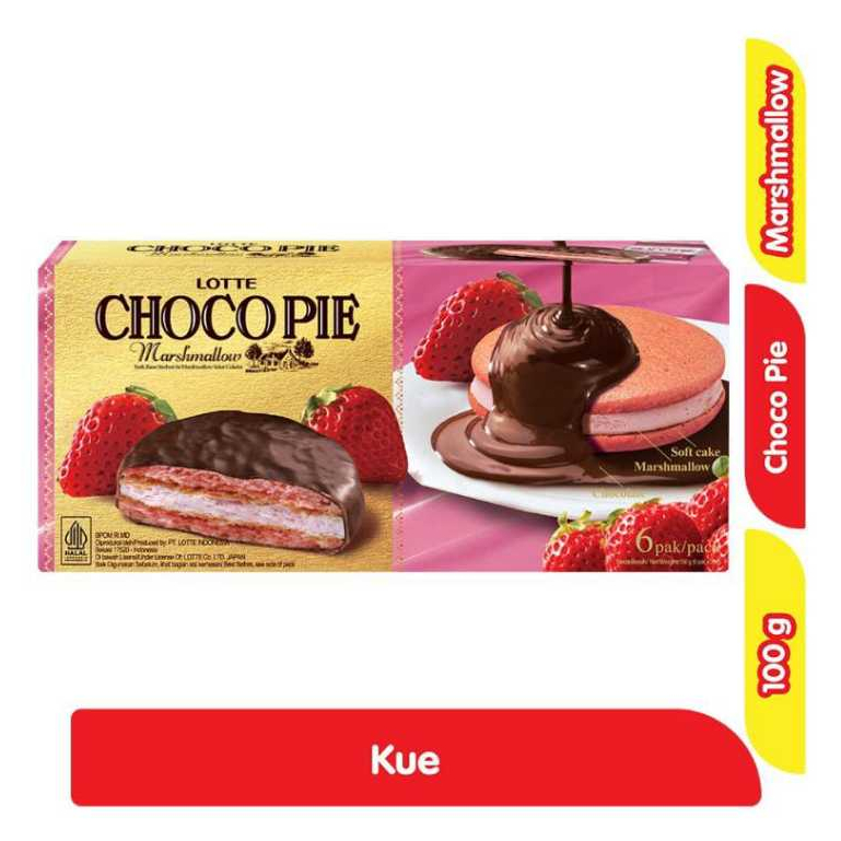 

LOTTE Choco Pie Marshmallow STW Kemasan isi 6 x 28 g