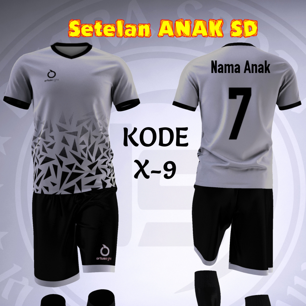 (BGR) Baju Bola Anak 6-7 tahun Laki Laki | Baju Futsal Anak 7 tahun | Jersey Futsal Anak 7 tahun