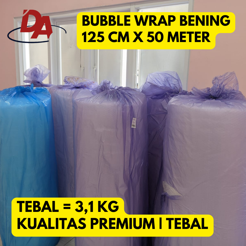 

BUBBLE WRAP BENING TEBAL 3 KG ROLL | BUBBLE WRAP 30CM | BUBBLE WRAP 125CM X 50METER | KUALITAS PREMIUM