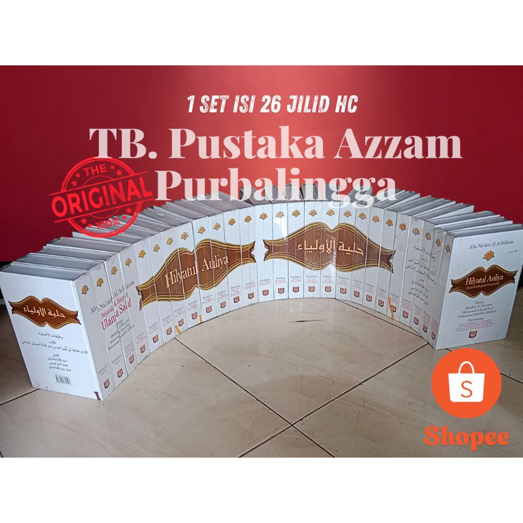 Kitab terjemah Hilyatul Auliya karya Abu Nu'aim Al Ashfahani 1 Set isi 26 Jilid HC