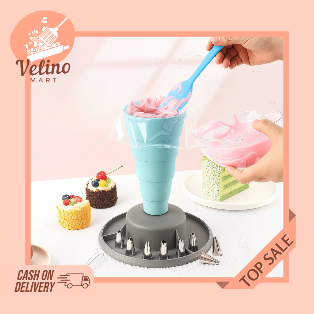 Penyangga Kantong Piping Bag / Corong Piping Bag / Corong Piping Bag Pengisi Adonan