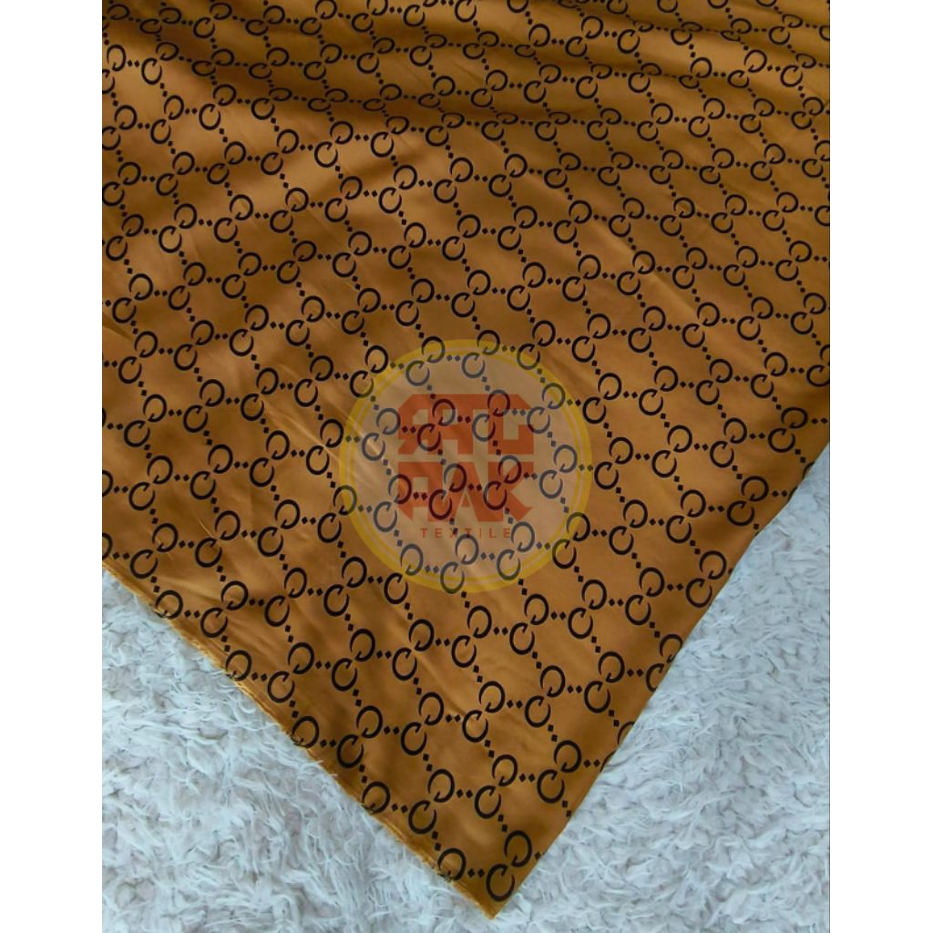 KAIN KATUN RAYON VISCOSE PREMIUM MOTIF GUCCI TERBARU TERMURAH DI SHOPEE (LEBAR/BIDANG KAIN 150cm)