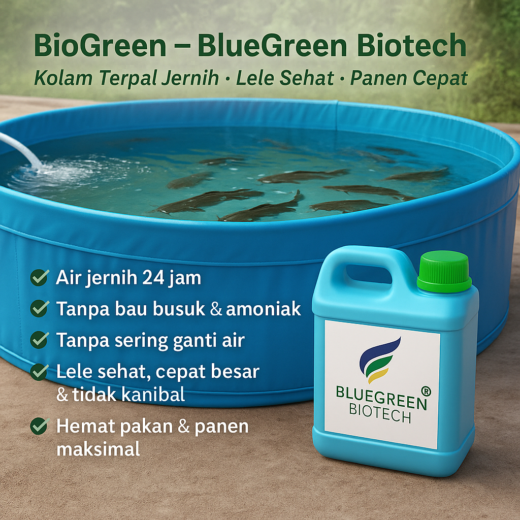 Probiotik Cair Budidaya Ikan Lele Organik Penghilang Bau Kolam - Pengurai Amoniak