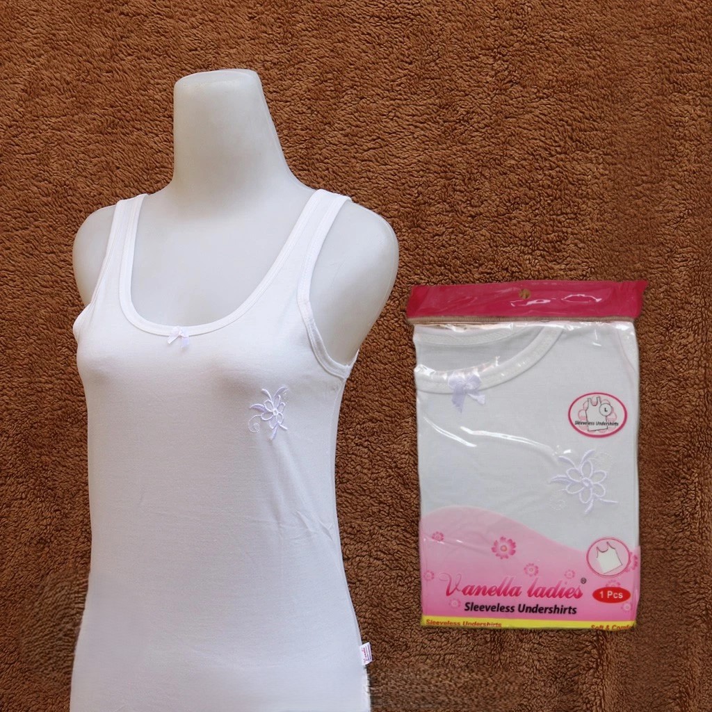 12 Pcs Grosir - Singlet Vanella, Kaos Dalam Wanita Dewasa, Perempuan Remaja Tanktop
