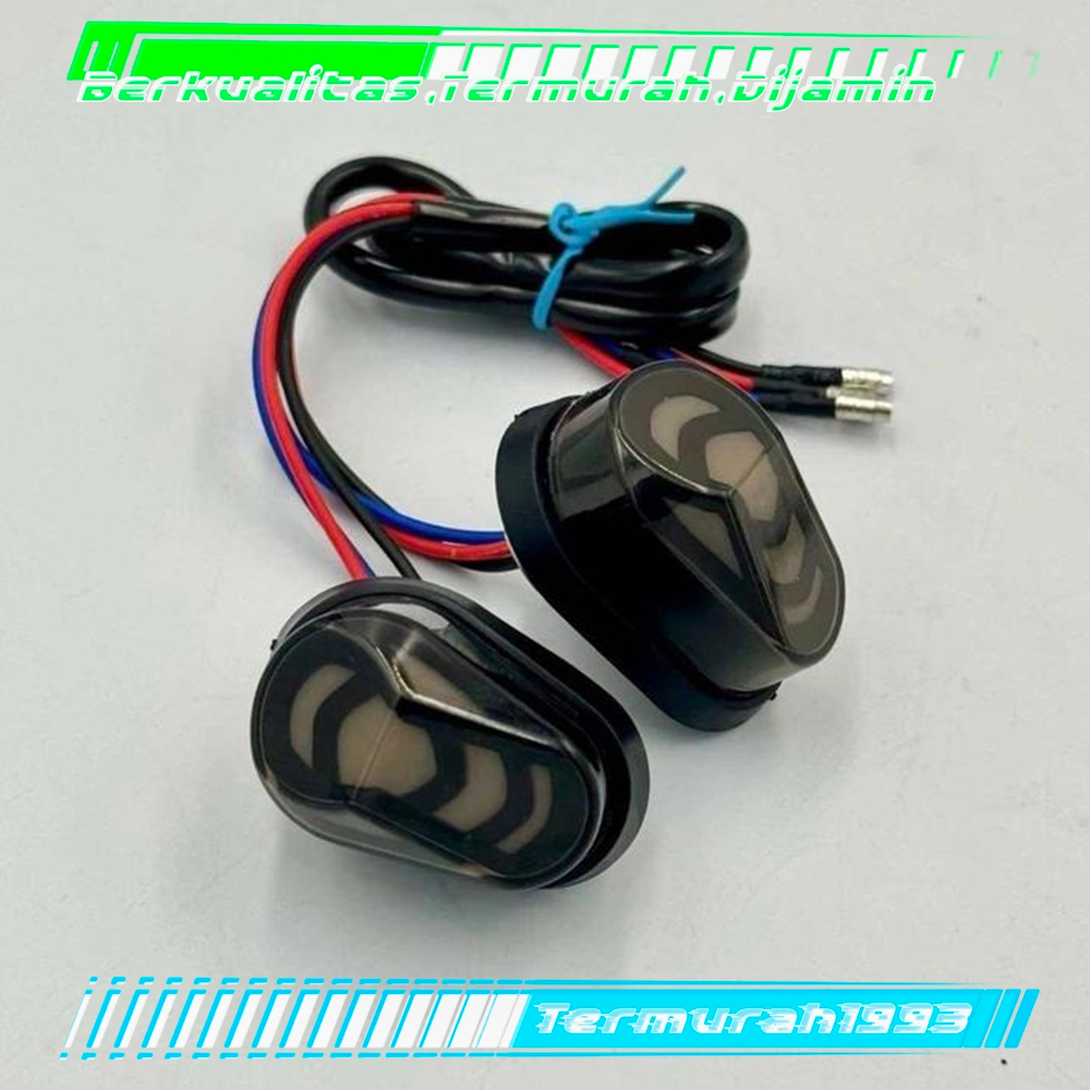Lampu Sein Sen Tempel Oval MOBIUS Fering LED Mini R15 CBR GSX Ninja Klx 150 Crf 150 L Ninja RR Cbr 2