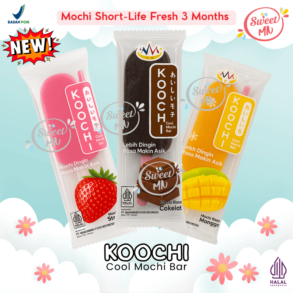

Kochi Mochi Stick Cokelat, Mangga, Stroberi