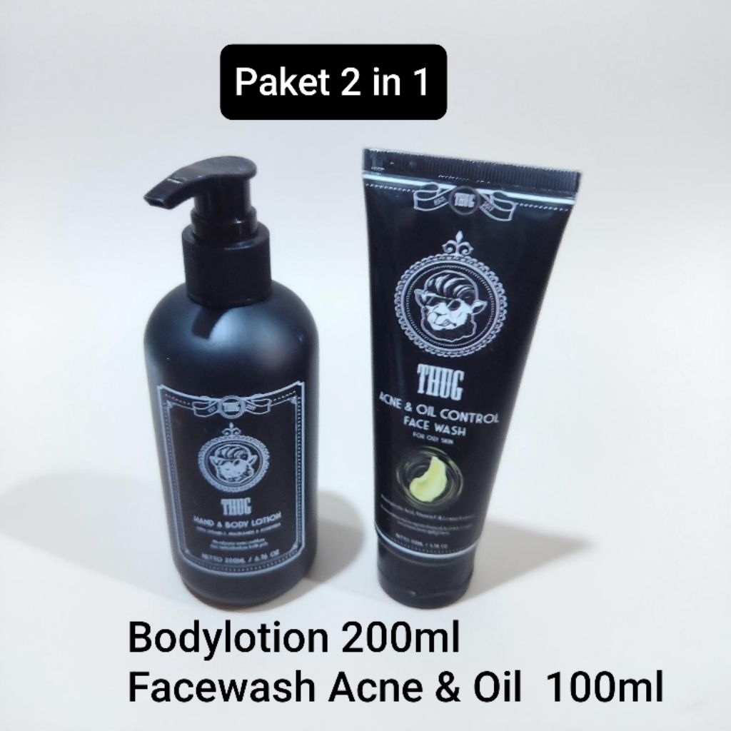 Thug Bundling 2 In 1 ( Body Lotion, Deodoran, Facewash, Serum)