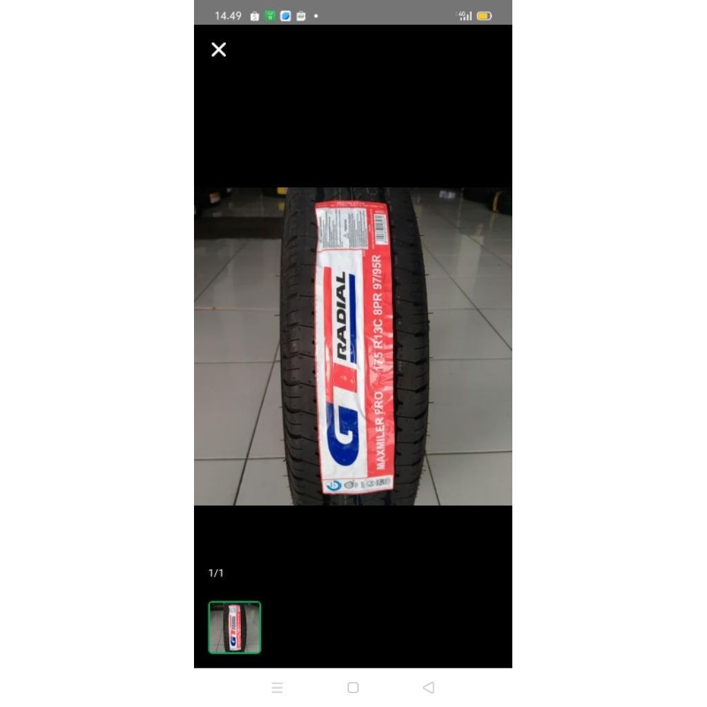 Ban Gajah Tunggal Maxmiller 175 R13 8 PR