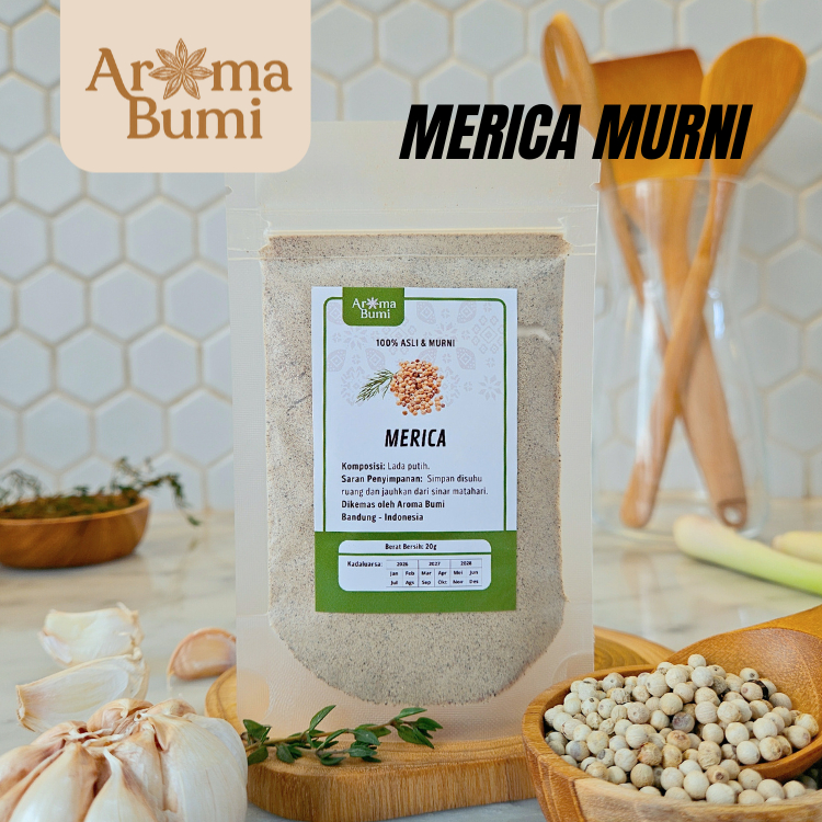 

Aroma Bumi - Merica Bubuk Lada Putih Bubuk White Pepper Powder Rempah Premium Murah