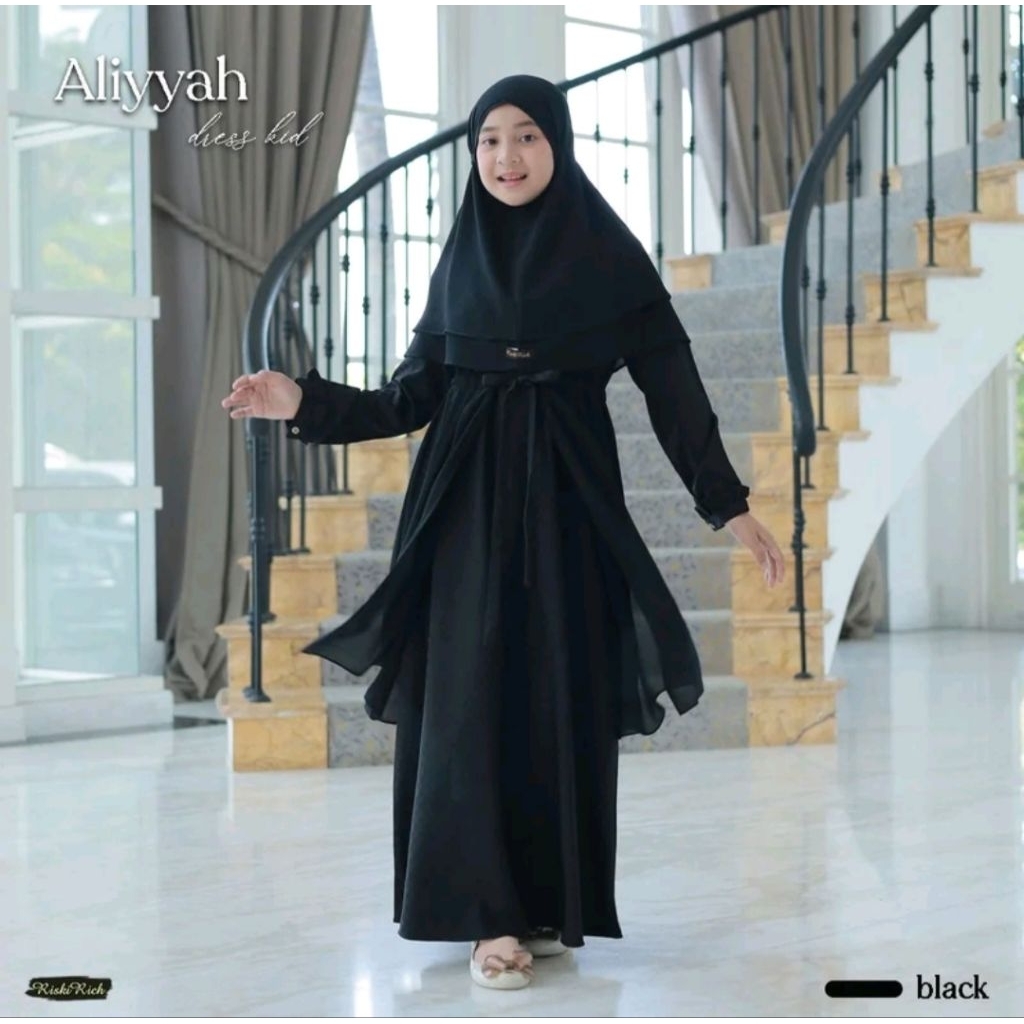 preloved gamis anak Aliyah dress By Riskirich