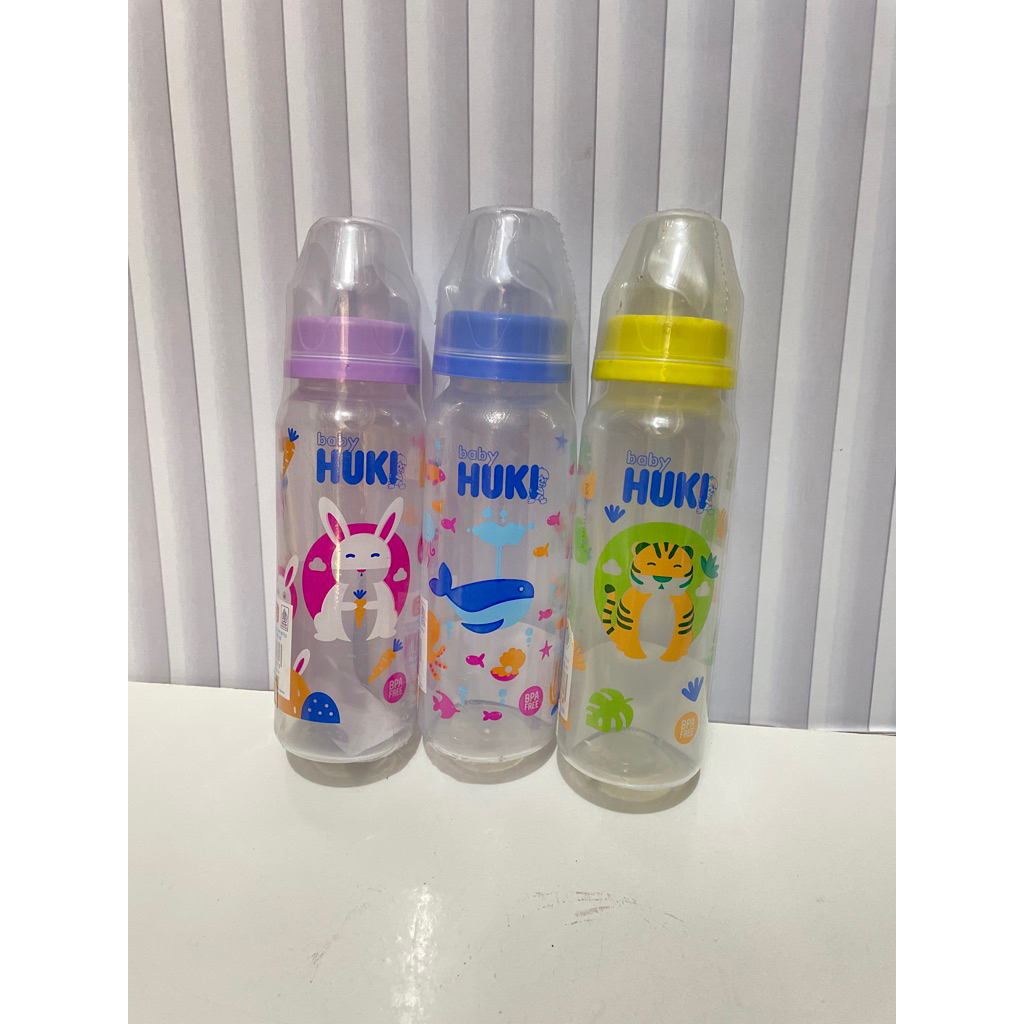 Huki Botol Susu Nipple huki 240 Ml / Botol susu