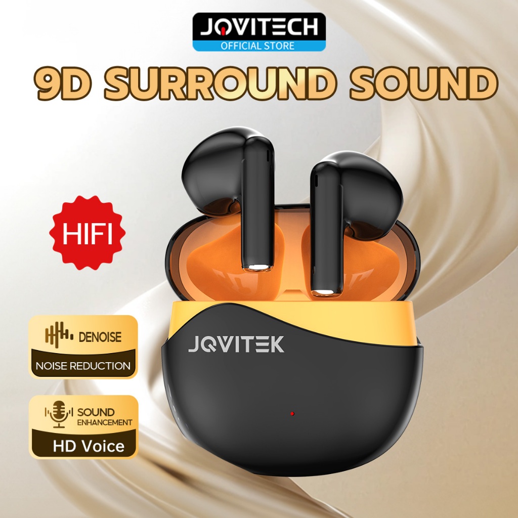 Jovitech EP35C TWS Gaming Low Latancy Headset Bass Bluetooth 5.4 Water Resistance IPX5 Headset Noise