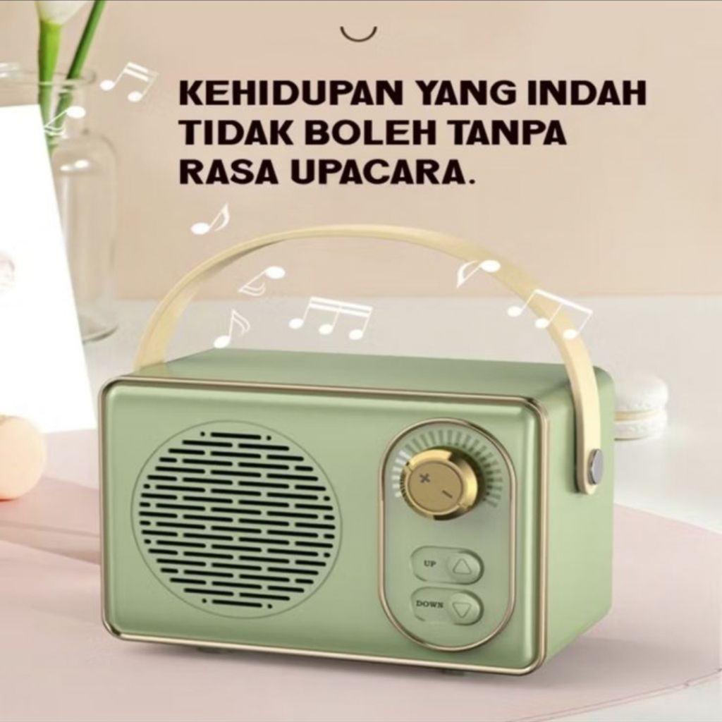 SADEWAACC Retro Classic Bluetooth audio Speaker Mini Speaker Bluetooth Portable Cute Small karaoke S