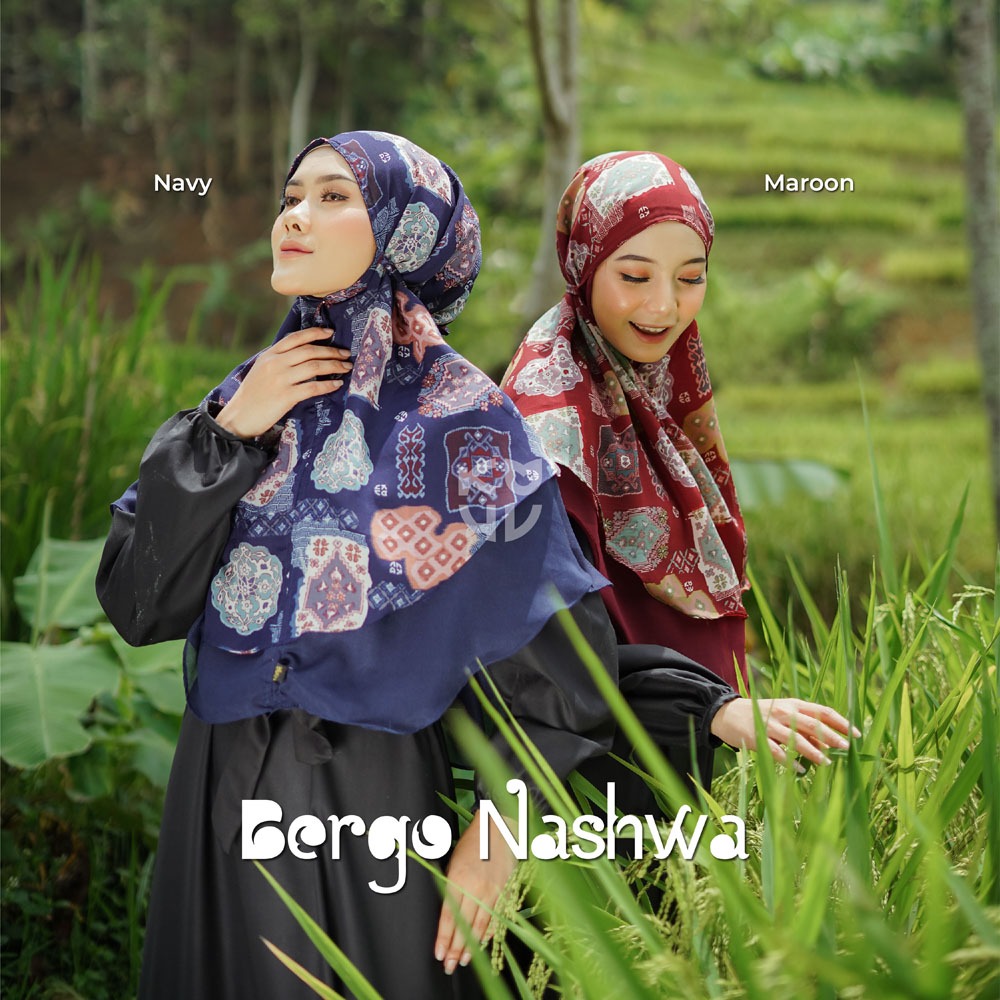 Koyu Hijab Instan Bergo Nashwa 2layer