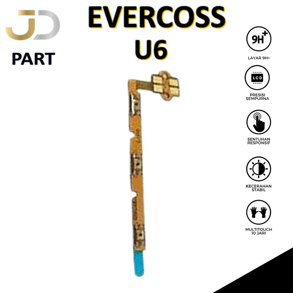 FLEXIBEL ON / OFF + VOLUME EVERCOSS U6 ORIGINAL