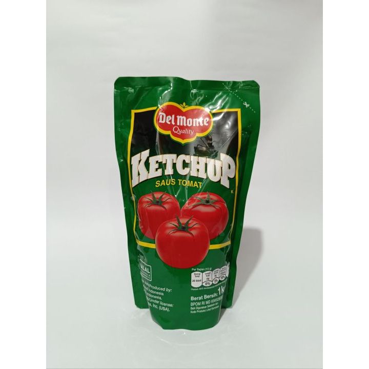 

DELMONTE SAUS TOMAT 1KG KEMASAN POUCH, SAUS TOMAT ENAK & BERGIZI