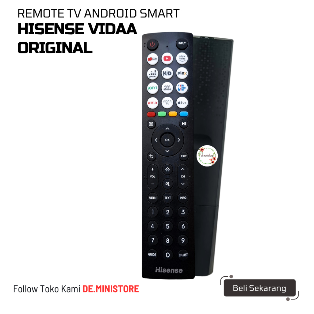 Hisense Remote TV Hisense VIDAA OS - Kompatible E6K Series E4 Series E6 Series Tanpa Setting