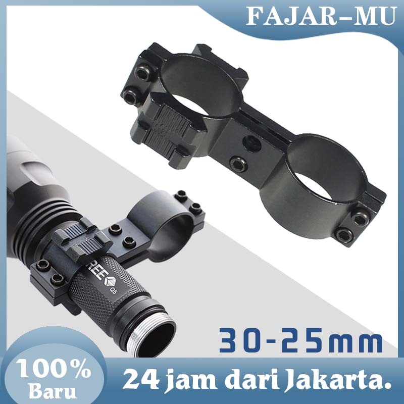 30-25MM Mounting Teleskop Aluminium / Mounting Laser / Mounting Senter / Bracket Senter