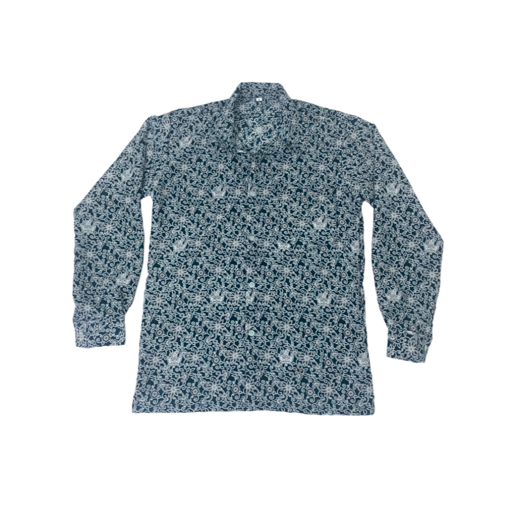 SERAGAM SEKOLAH BATIK SMA BUNGA RAMPE ABU LENGAN PANJANG