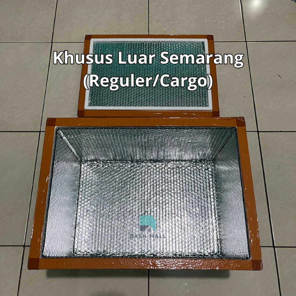 [Khusus Luar Semarang] Box Frozen Food / Sterofoam Box dengan Aluminium Foil Bubble / Kotak Pendingi