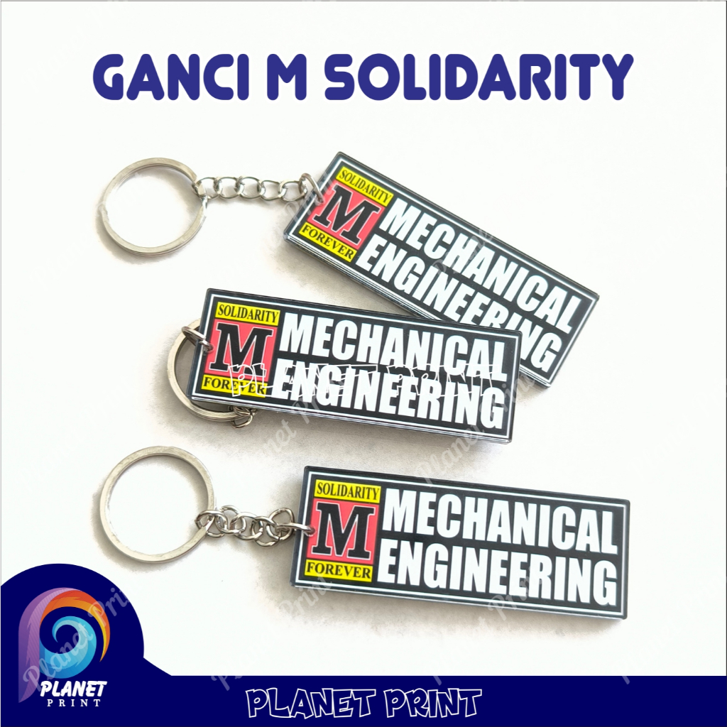 (MPS) GANTUNGAN KUNCI ACRILYC SOLIDARITY M FOREVER Gantungan Kunci Solidarity M Solver STIKER M SOLV