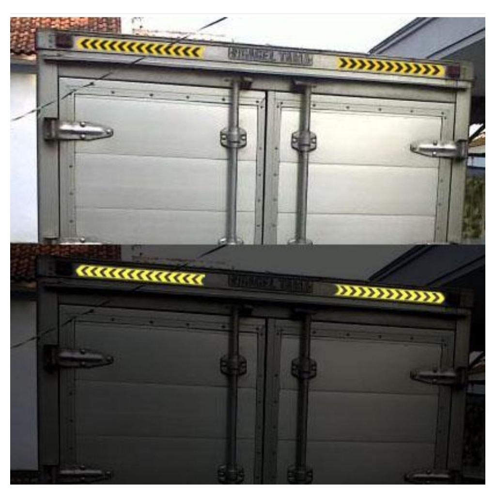 sticker line reflective truk