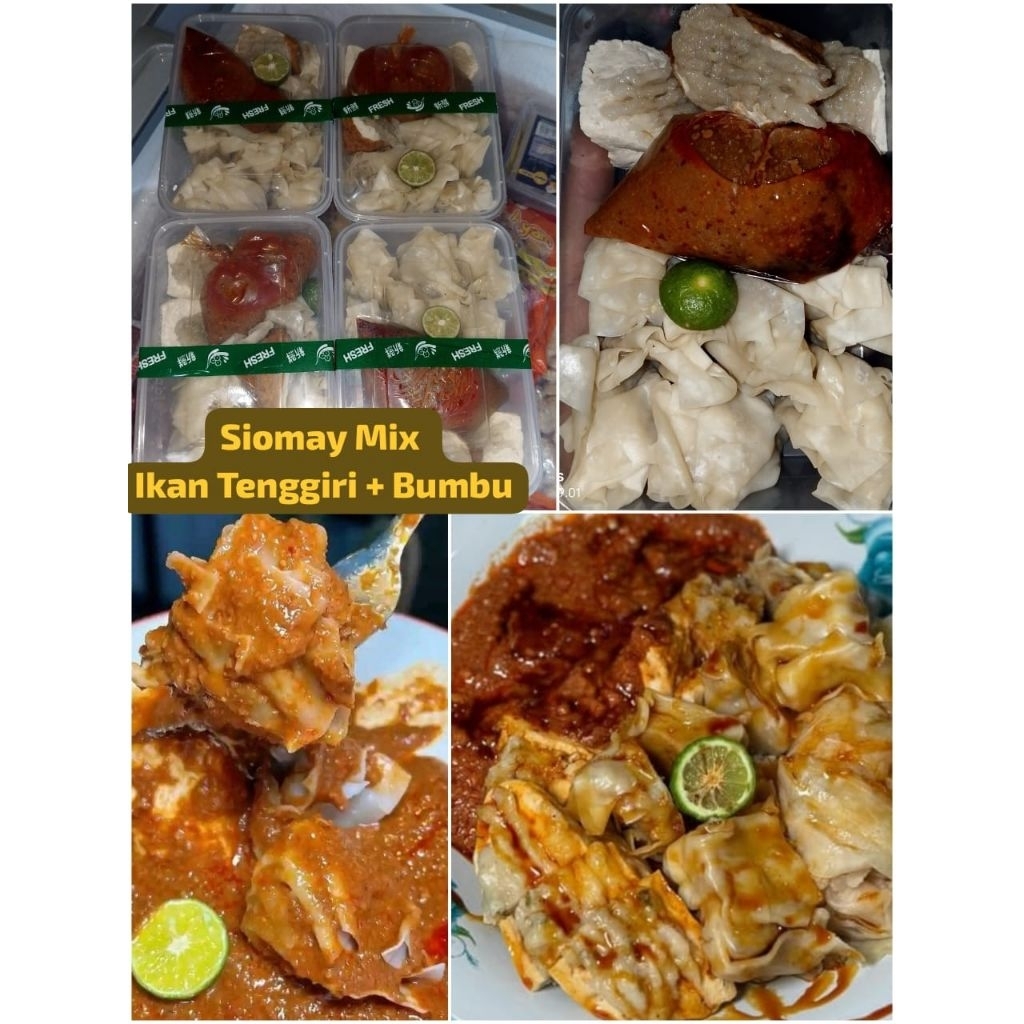 

Siomay Mix Ikan Tenggiri Bumbu Kacang 1 box isi 10 pcs