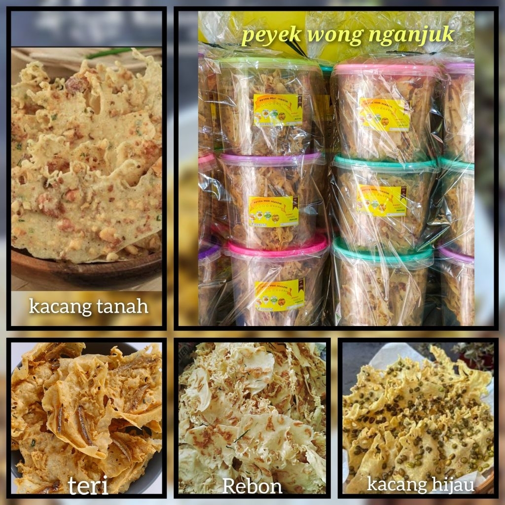 

Peyek toples Uk 5 liter Renyah Gurih