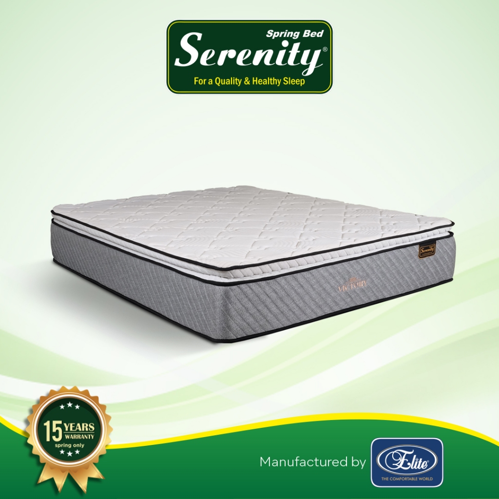 Serenity Springbed Kasur Victory With Pillow Top New Edition by Elite Springbed 140 x 200