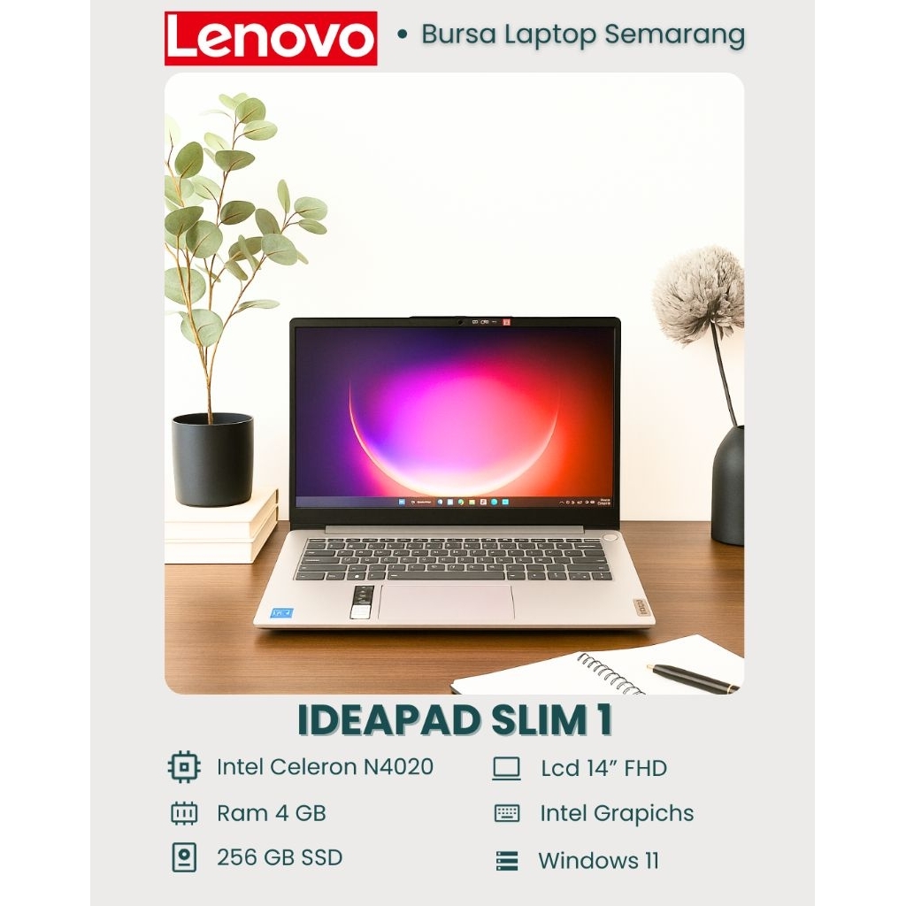 Lenovo Ideapad Slim 1 N4020 | 4GB | 256 GB
