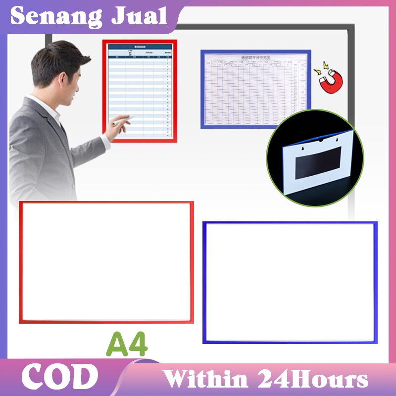 

A4 Bingkai Tampilan File Document Sign Holder Frame Foto Magnetik