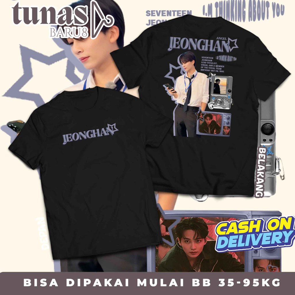 7TEEN Tshirt Korean Style Unisex Terbaru Jeonghan Digicam - Kaos Distro Premium CARAT Tshirt KPOPERS